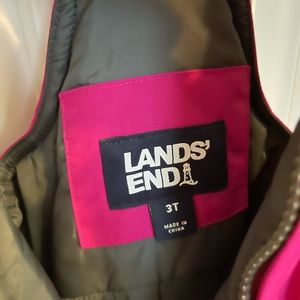 Toddler Girl 3T lands End Snowsuit Set